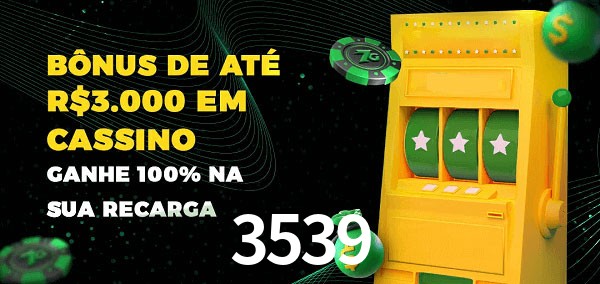 3539 melhor bônus de depósito